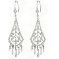 Carolee Crystal Fan Shaped Drop Earrings